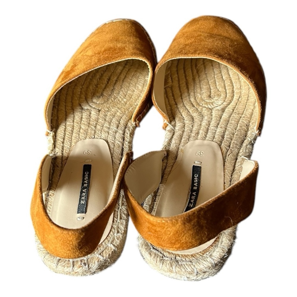 Zara Basic Chic Suede Espadrille Slingback Flats … - image 6